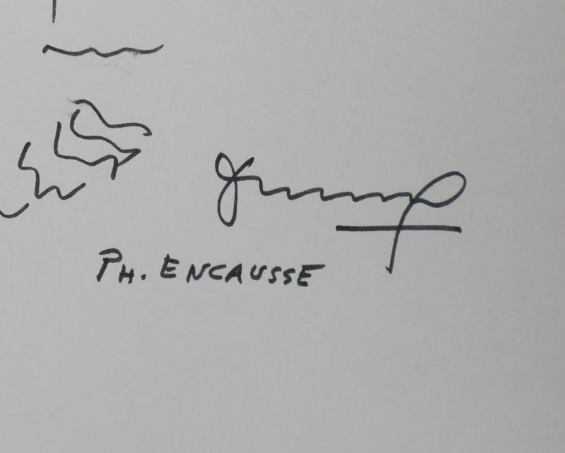 Autographe original de Philippe ENCAUSSE (photo de détail 2) - Crédit photo : Galerie Art.Paris