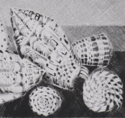 Camille COMBE : Voluta musica, Gravure originale signée