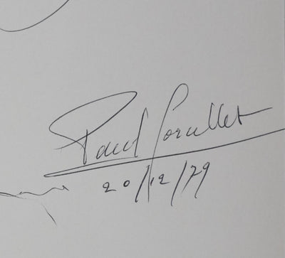 Paul CORCELLET : L'arbre de vie, Autographe et dessin original signé