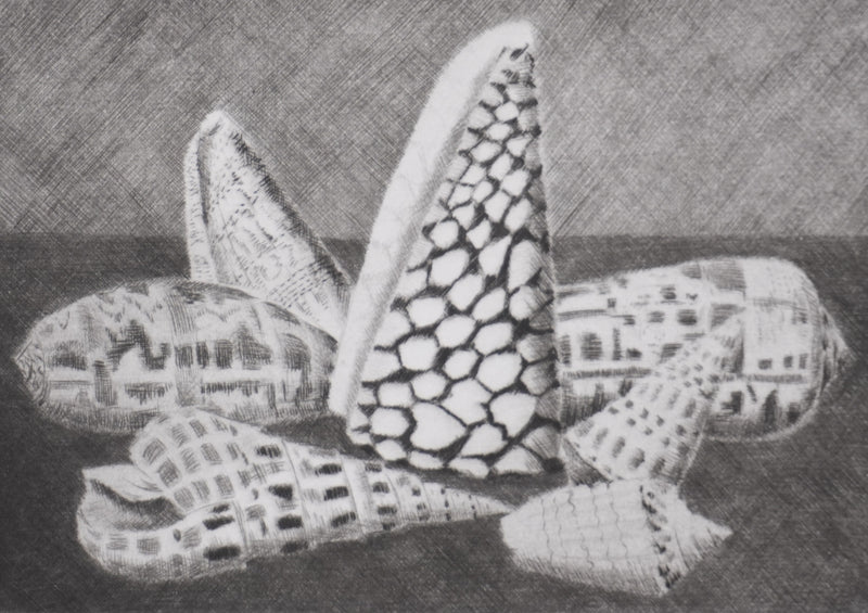 Camille COMBE : Le chant de la mer, Gravure originale signée