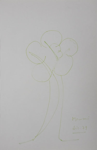 Autographe original de Albert MEMMI (vue générale) - Crédit photo : Galerie Art.Paris