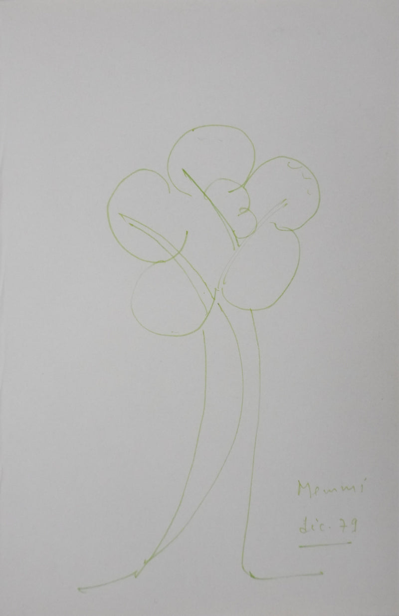 Autographe original de Albert MEMMI (vue générale) - Crédit photo : Galerie Art.Paris