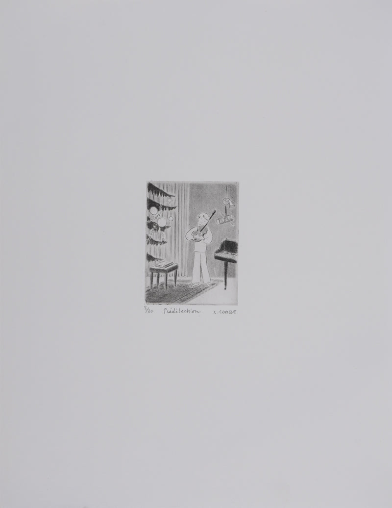 Camille COMBE : Prédilection, Gravure originale signée