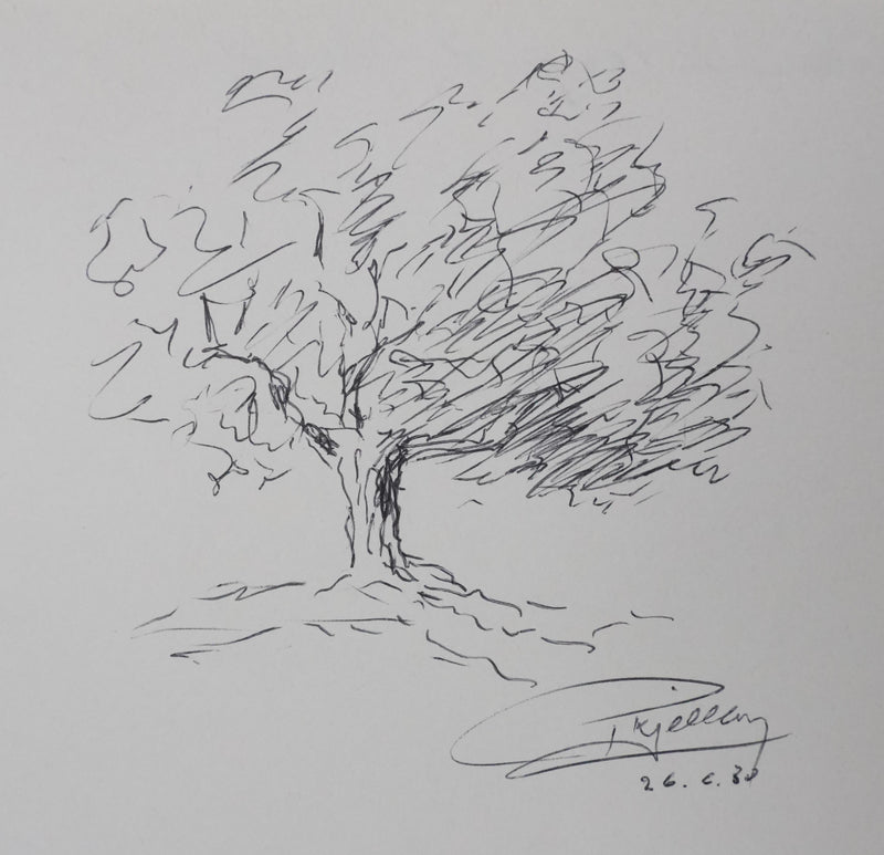 Autographe original de Pierre KJELLBERG (vue générale) - Crédit photo : Galerie Art.Paris