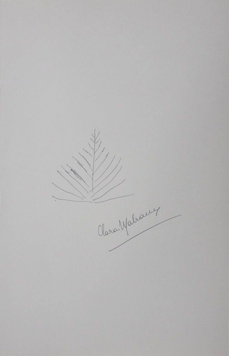 Autographe original de Clara MALRAUX (photo de détail 2) - Crédit photo : Galerie Art.Paris