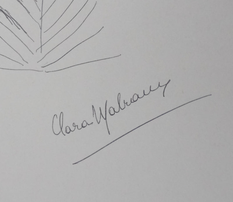 Autographe original de Clara MALRAUX (photo de détail 3) - Crédit photo : Galerie Art.Paris