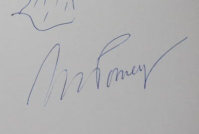 Michel PORNEY : L'arbre volant, Autographe et dessin original signé