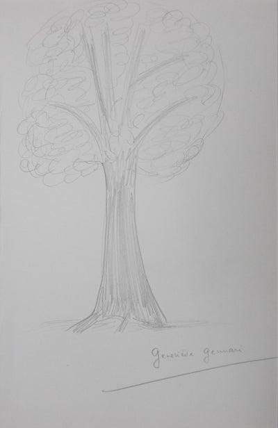 Autographe original de Geneviève GENNARI (vue générale) - Crédit photo : Galerie Art.Paris