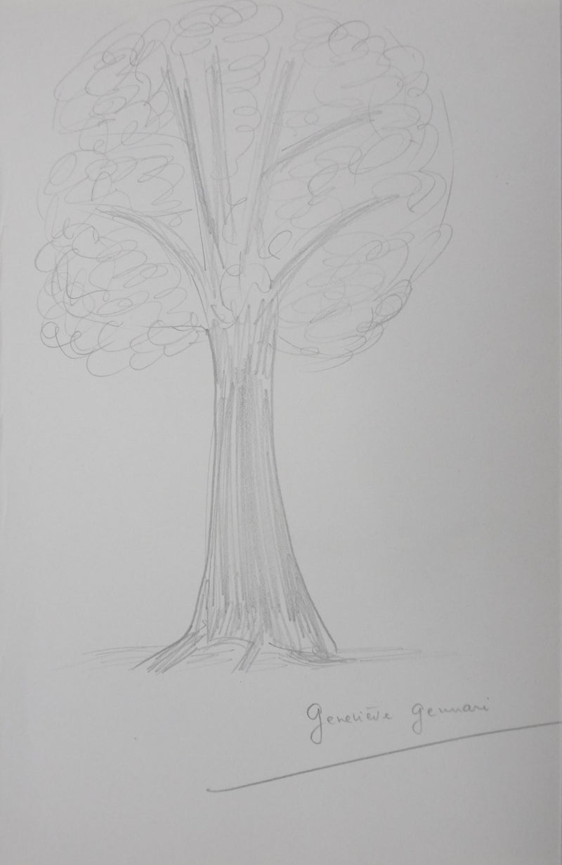 Autographe original de Geneviève GENNARI (vue générale) - Crédit photo : Galerie Art.Paris