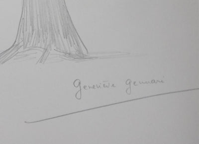 Autographe original de Geneviève GENNARI (photo de détail 2) - Crédit photo : Galerie Art.Paris