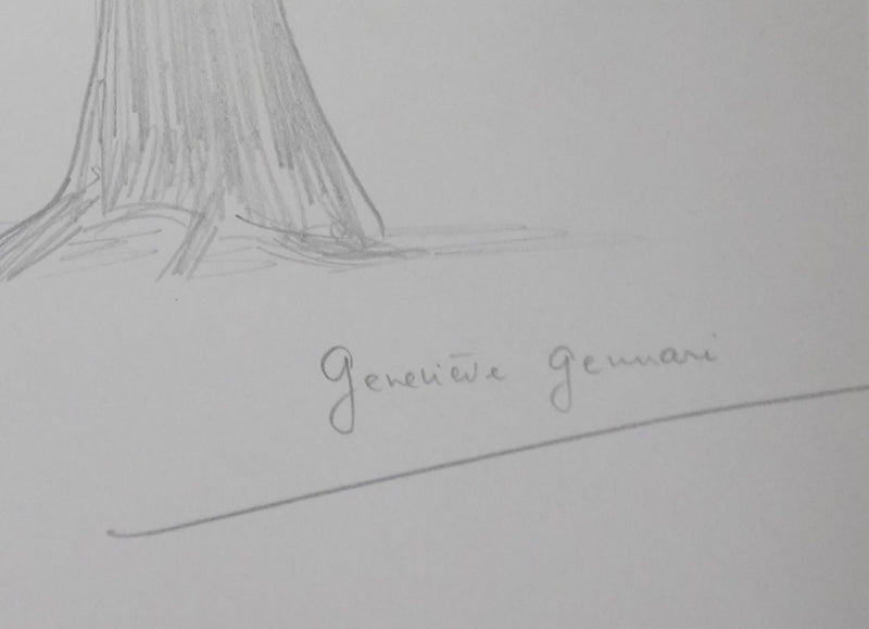 Autographe original de Geneviève GENNARI (photo de détail 2) - Crédit photo : Galerie Art.Paris