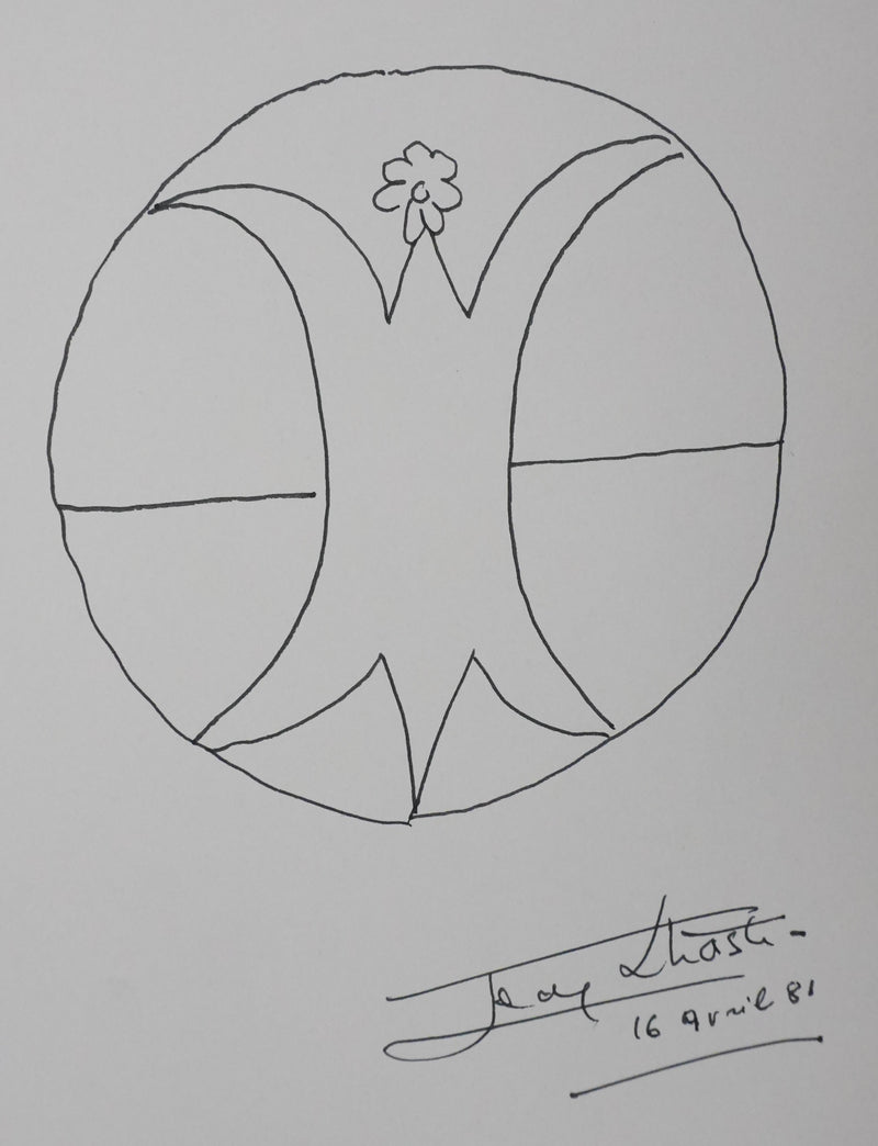 Autographe original de Jean LHOSTE (photo de détail 3) - Crédit photo : Galerie Art.Paris