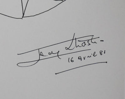 Autographe original de Jean LHOSTE (photo de détail 2) - Crédit photo : Galerie Art.Paris