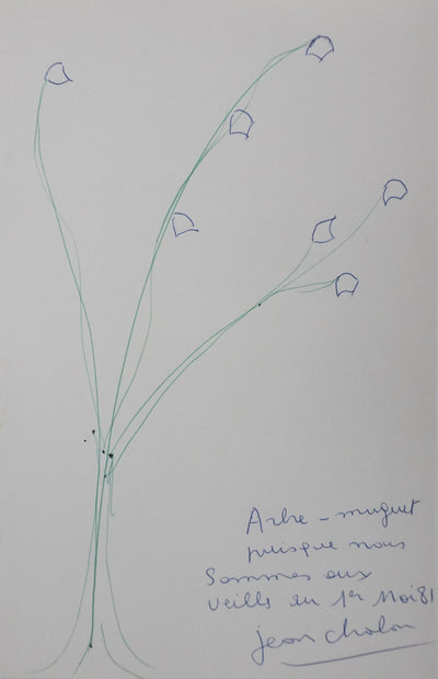 Autographe original de Jean CHALON (vue générale) - Crédit photo : Galerie Art.Paris