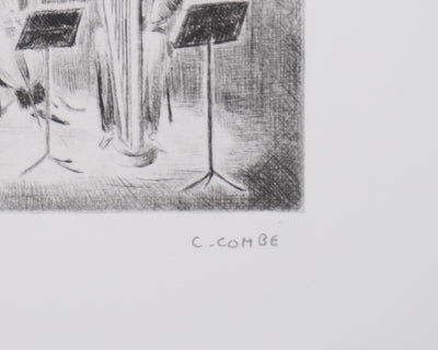 Camille COMBE : Trio, Gravure originale signée