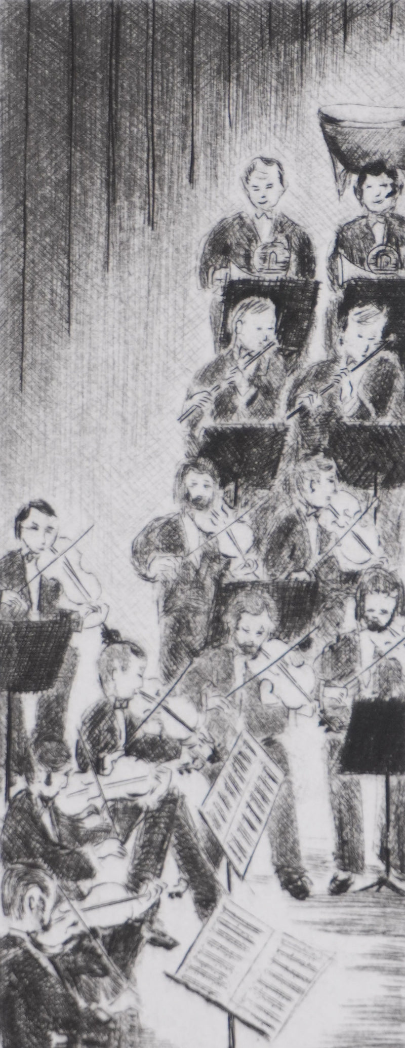 Camille COMBE : Concert, Gravure originale signée