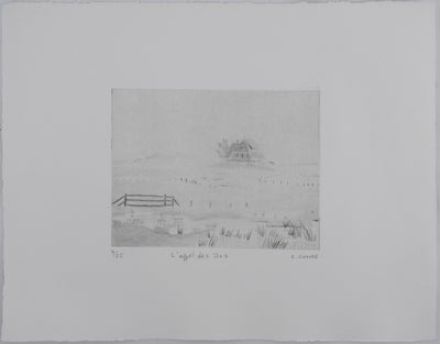 Camille COMBE : L'appel des îles, Gravure originale signée
