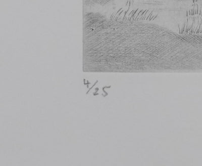 Camille COMBE : L'appel des îles, Gravure originale signée
