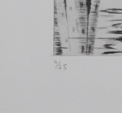 Camille COMBE : A l'infini, Gravure originale signée