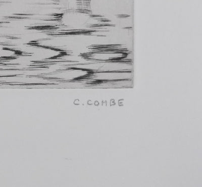 Camille COMBE : A l'infini, Gravure originale signée