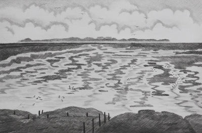 Camille COMBE : Quand les flots s'éloignent, Gravure originale