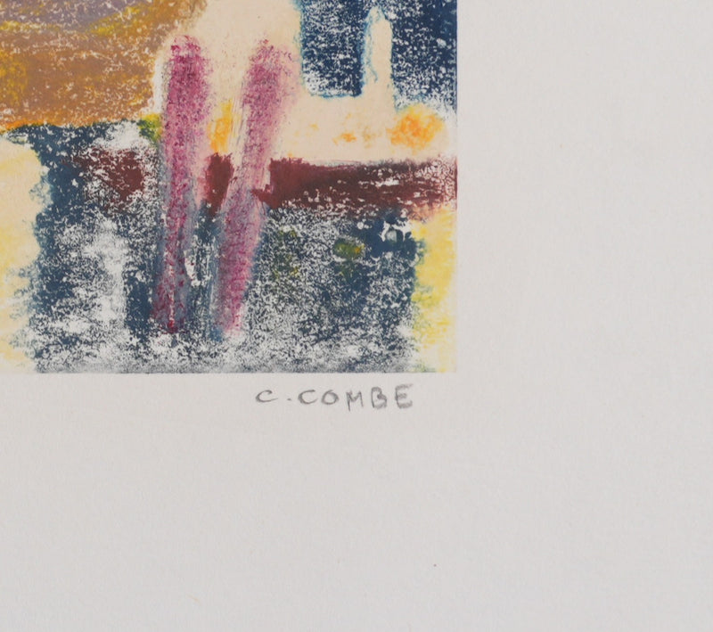 Camille COMBE : Dans la pénombre, Monotype original signé