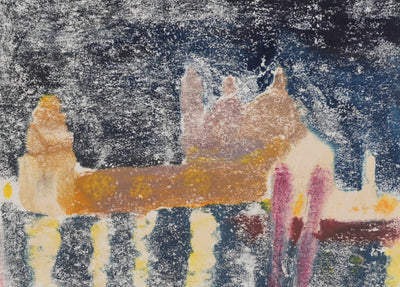 Camille COMBE : Dans la pénombre, Monotype original signé