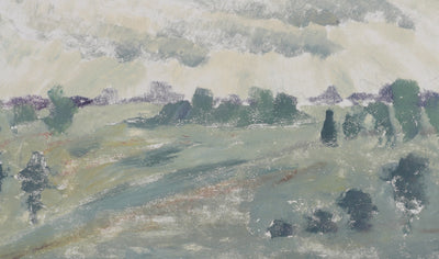 Camille COMBE : Sous les nuages clairs, Monotype original signé