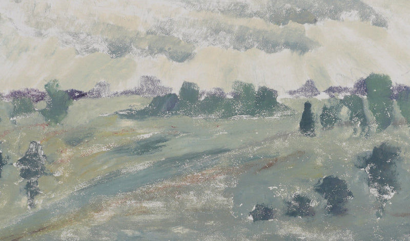 Camille COMBE : Sous les nuages clairs, Monotype original signé