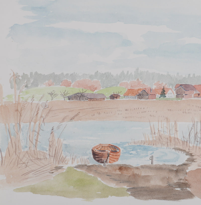 Camille COMBE : Le village au bord de l&