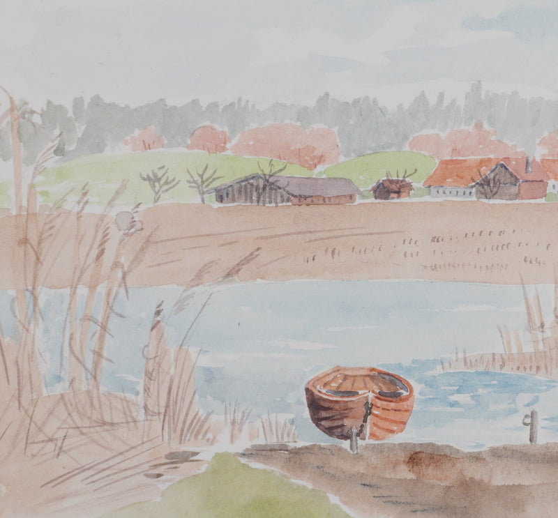 Camille COMBE : Le village au bord de l&