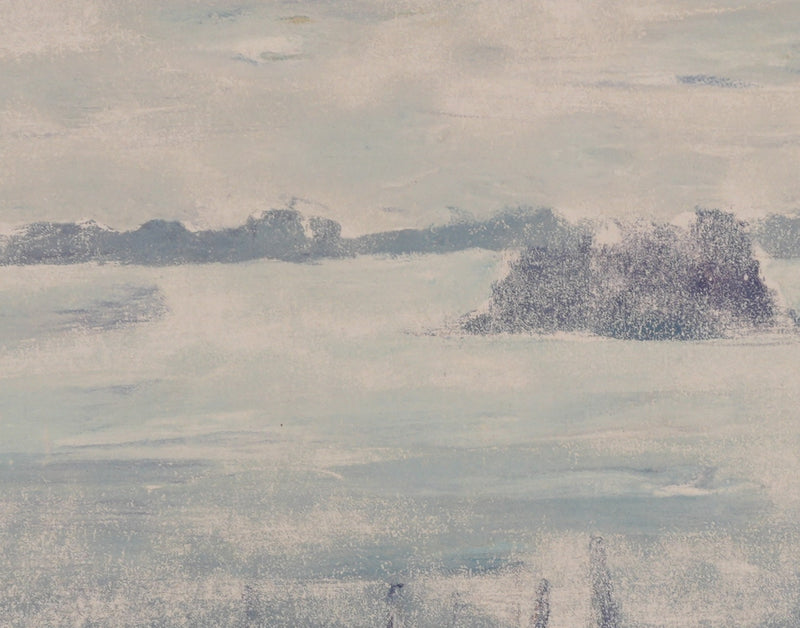 Camille COMBE : Vue sur les îles, Monotype original signé