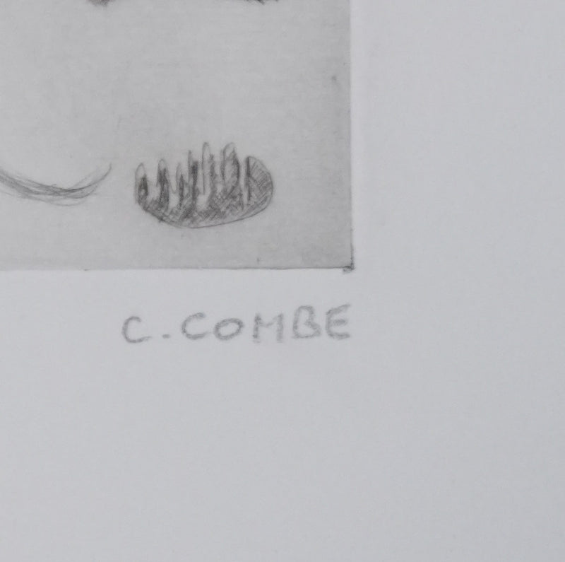 Camille COMBE : En neige, Gravure originale signée