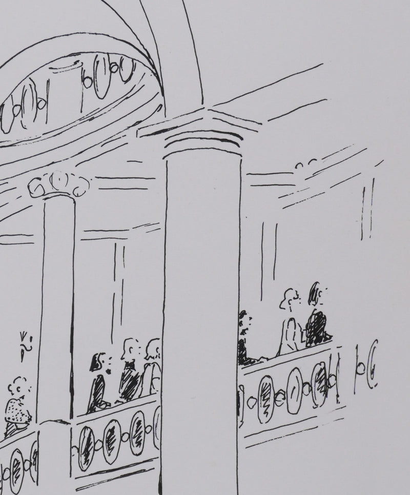 Camille COMBE : Le spectacle va commencer, Dessin original signé