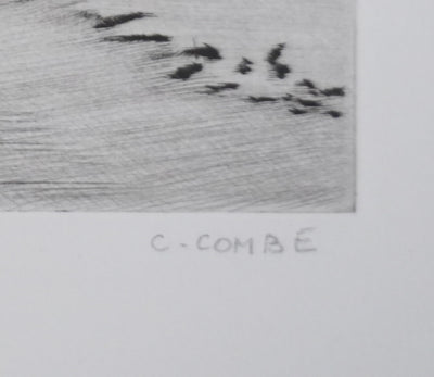 Camille COMBE : Vers le grand large, Gravure originale signée
