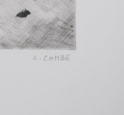 Camille COMBE : Lever de soleil sur les îles, Gravure originale signée