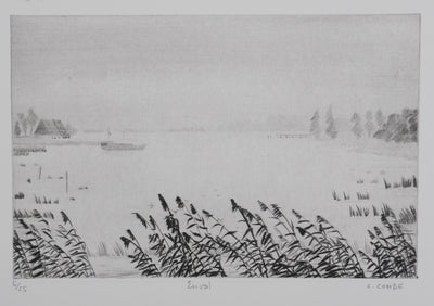 Camille COMBE : Envol, Gravure originale signée