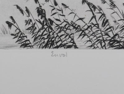 Camille COMBE : Envol, Gravure originale signée