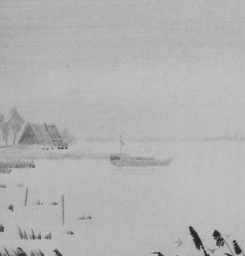 Camille COMBE : Envol, Gravure originale signée