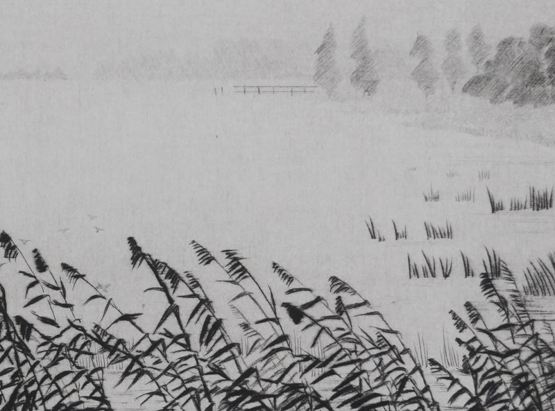 Camille COMBE : Envol, Gravure originale signée