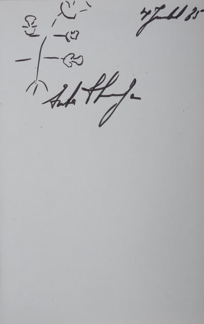 STURDZA (Prince STURDZA) : Le tulipier de Chine, Autographe et dessin original signé