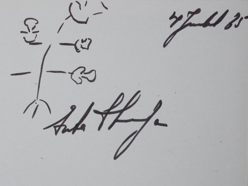 STURDZA (Prince STURDZA) : Le tulipier de Chine, Autographe et dessin original signé