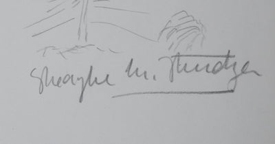 STURDZA : L'arbre princier, Autographe et dessin original signé