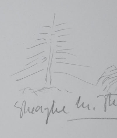 STURDZA : L'arbre princier, Autographe et dessin original signé
