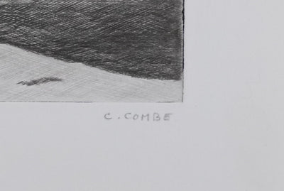 Camille COMBE : La chevauchée des nuages II, Gravure originale signée