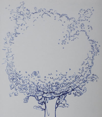 Guillaume DE ST PIERRE : L'arbre aux boules de coton, Autographe et dessin original signé