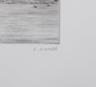 Camille COMBE : Pluie de lumière, Gravure originale signée
