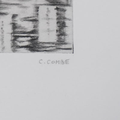 Camille COMBE : Reflets, Gravure originale signée
