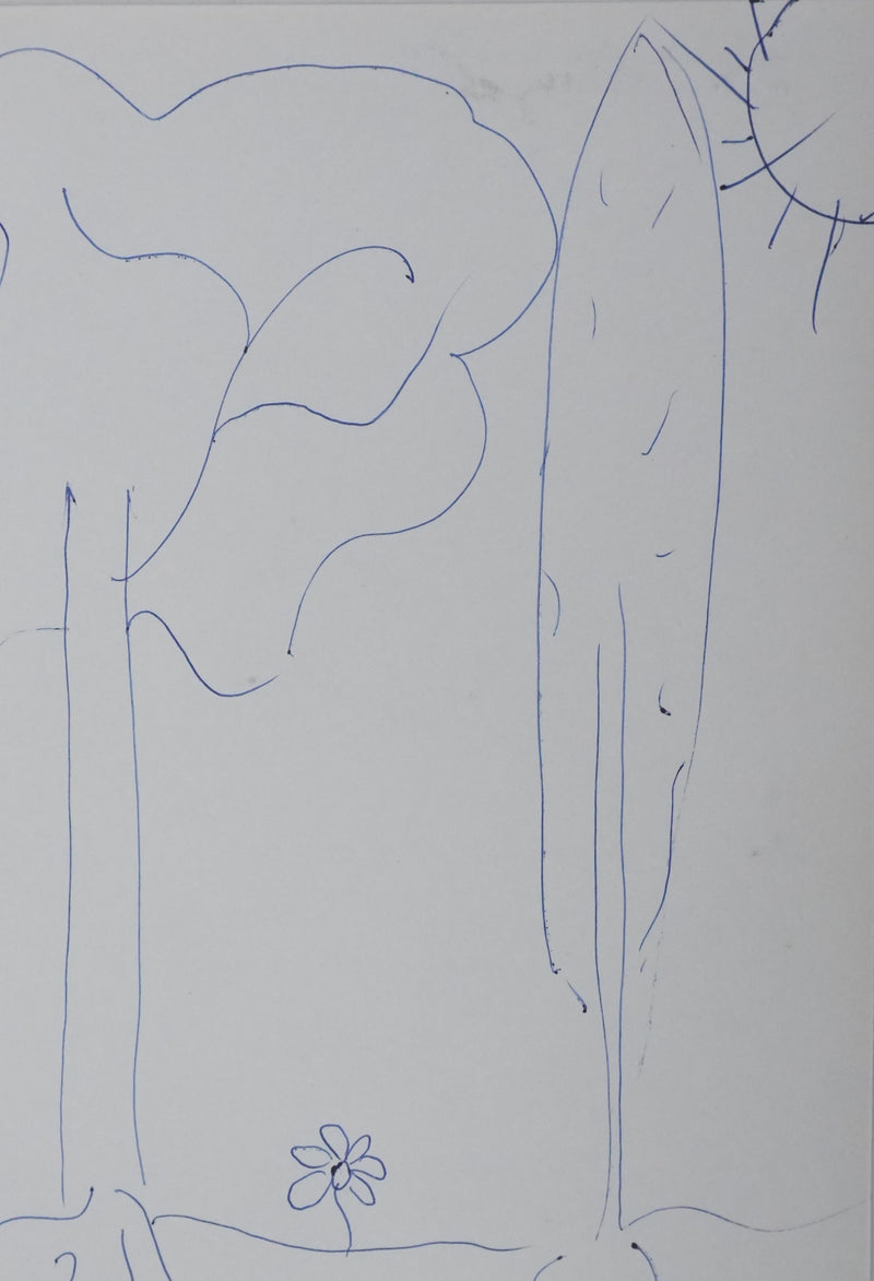 Philippe EVEN : La petite fleur sous le soleil, Autographe et dessin original signé