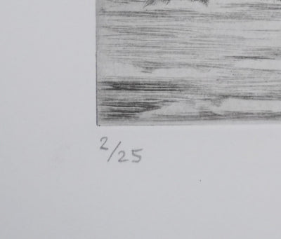 Camille COMBE : Sous d'autres cieux, Gravure originale signée